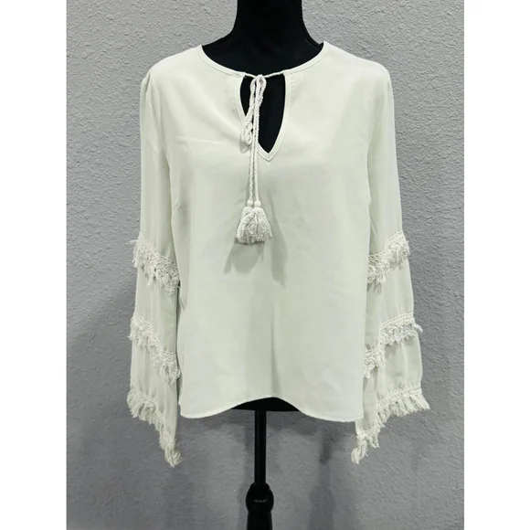 Women's Main Strip Green Blouse Size M - Picture 1 of 8